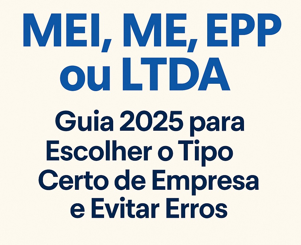como escolher o tipo de empresa